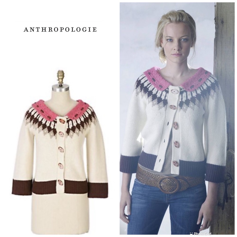 Rare Anthropologie 2007 Camassia cardigan